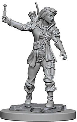 Wizkids Pathfinder Deep Cuts Unpainted Miniatures - Human Female Rogue (2 Units)