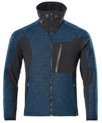 Mascot 17105-309-4409-L Strick-Jacke mit Membran, Dunkelpetroleum/Schwarz, L