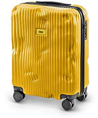 Carsh Baggage - Trolley Stripe Line - Handgepäck - 4 Räder - 40 Liter (Yellow)