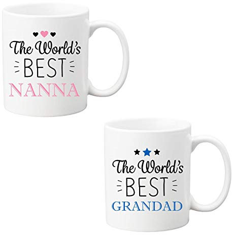 Drifting Ducks Set of 2 Sentimental Keepsake World’s Best Nanna & Grandad Ceramic Mug Cup Gift from Grandchild