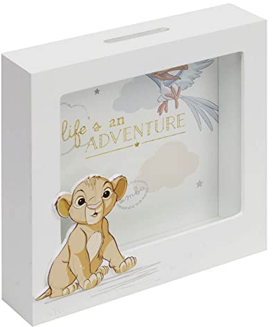 Disney Baby Magical Beginning Simba Lion King Wooden Money Box