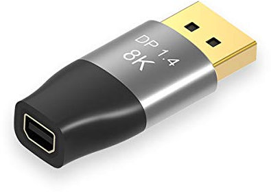 chenyang CY Mini DisplayPort zu DisplayPort (Mini DP zu DP) Adapter DisplayPort zu Mini DisplayPort Konverter für PC Laptop TV Monitor