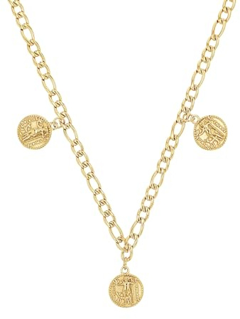 NOELANI Kette mit Anhänger 925 Sterling Silber Damen Halsschmuck, Zirkonia, Perle, Silber, Gold, Kommt in Schmuck Geschenk Box