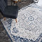 THE RUGS AREA RUG LIVING ROOM BEDROOM LARGE SMALL VINTAGE SOFT SHORT PILE BORDERED CLASSIC ORIENTAL DESIGN TRADITIONAL PERSIAN MOROCCAN BOHO CARPET - XLARGE 200X290 CM, NAVY TRADITIONAL DESIGN