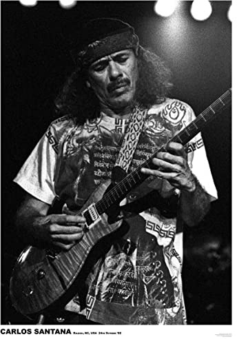 Artificial Posters SANTANA POSTER ON STAGE RALEIGH NORTH CAROLINA 1992, 84 x 60 cm