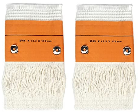 MBLUE 2 mechas de queroseno para estufa, fibra de vidrio, algodón, calentadores de mecha para estufa, fibra de queroseno, fibra de vidrio + mecha de calentadores 100% algodón para exteriores (65 x 2,3