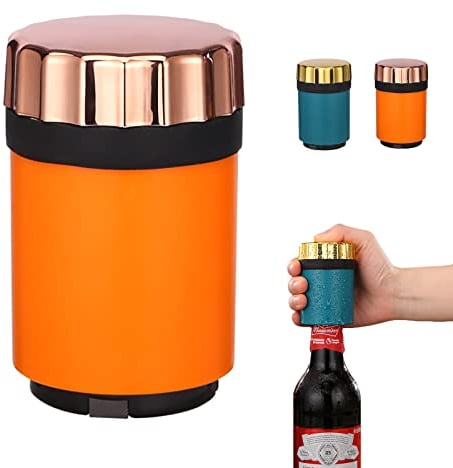 Push Down Bottle Opener,Magnetic Bottle Openers,Beer Bottle Openers for Men Automatic Bottle Opener,Beer Bottle Cap Opener Tool,Kitchen Gadgets Novelty Unique Gifts for Men