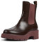 Camper Milah K400575, Stivaletto Chelsea Donna, Borgogna 007, 42 EU