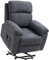 HOMCOM Fauteuil releveur électrique, Chaise Relax, massant et Dossier inclinable, Fauteuil électrique releveur avec Repose-Pied, télécommandes, revêtement Imitation Lin, Gris