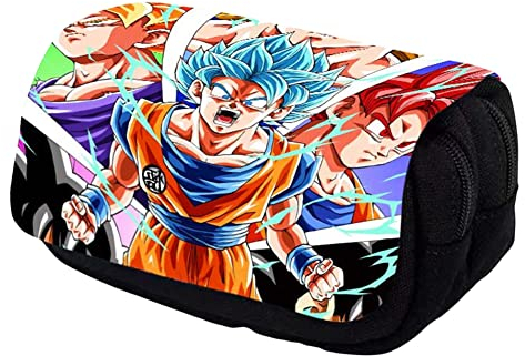 Goku Trousses Crayons Goku Papeterie Trousse 3D Imprimée Crayons Pencil Case Grande Capacité Glissière Trousses Crayons Fournitures Bureau Scolaire Trousse à Crayons Papeterie Trousse Grande Capacité