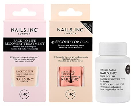 Nails.INC Mani Must-Haves 3-Piece Nail Set (Worth Value £38)