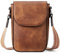 BOSTANTEN Handy Umhängetasche Damen, Handytasche zum Umhängen Leder, Handytasche mit Geldbörse zum Umhängen, Handtasche damen umhängetasche Braun