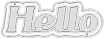 Fustelle in metallo con grandi parole per goffratura, scrapbooking, creazione di biglietti e lettere dell'alfabeto, fustelle per ritagliare nuove lettere, mestiere, vacanze, taglierine per parole