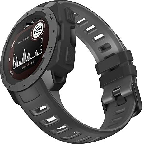 ANZOAT Correas de silicona para reloj inteligente Garmin Instinct de 22 mm, correa de repuesto para instinto/deportes electrónicos/marea/solar, For Instinct, Agate