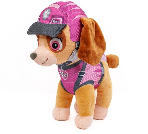 Teddys Rothenburg Kuscheltier Skye 27 cm Dino Rescue rosa Pilotenhund Cockapoohündin Plüschhund Hund