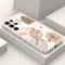 LEECG für Samsung Galaxy S21 Ultra Hülle Floral Kreative Seiten Modische Designs Weiches Silikon Schlankes Samsung S21 Ultra Hülle-Weiß 2