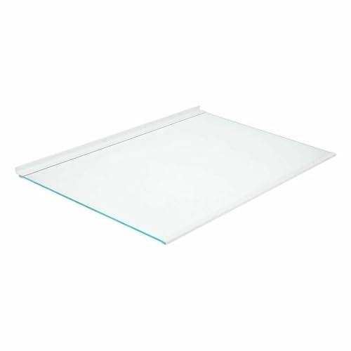 LUTH Premium Profi Parts Glasplatte oben für Kühlteil kompatibel mit Gorenje 433266 482x325mm mit Leisten in Kühlgefrierkombination