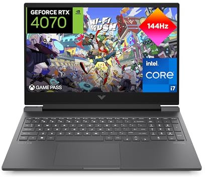 HP Victus 16-r1006ns - Ordenador portátil Gaming de 16.1 (Intel Core i7-14700HX, 32GB RAM, 1TB SSD, NVIDIA GeForce RTX 4070, 144Hz, Sin Sistema Operativo) Silver - Teclado QWERTY Español