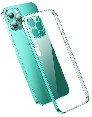 FANNTAKO for iPhone 13 Pro Max Case Shockproof,Drop Protection Phone Case,Anti-Fingerprint Non-Slip Thin Slim Translucent Phone Cover,Light Green
