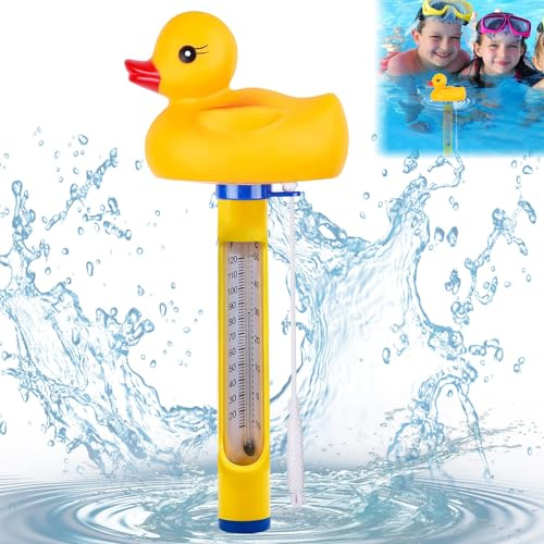 Schwimmende Pool Thermometer Wasser Temperatur Leicht Ablesbar Ente