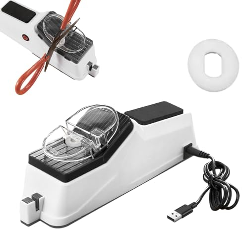 Aiguiseur De Couteaux Électrique, Aiguiseur Couteaux, Aiguiseur De Couteaux Professionnel Électrique Pour La Maison, Aiguiseur De Couteaux Automatique Multifonctionnel, Avec Couvercle, Polissage Rapid