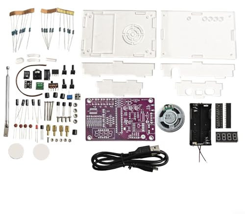 Crea tu propio kit de radio FM con compatibilidad global de frecuencia de recepción FM (con funda)