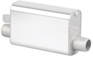 Gokeet Schalldämpfer Air Standheizung Auspuffrohr Auto Air Standheizung Auspuffrohr für Auto Wohnmobile Van Silber