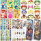 128PCS Mitgebsel Kindergeburtstag, Super Geburtstag Deko Party Mitgebsel Party Deko Kindergeburtstag Schlüsselschnalle DIY Aufkleber Maske Geschenktüten Schnapparmband Kinder Gastgeschenk Sticker