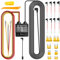 Behogan Dash Cam Hardwire Kit, Typ-C-Anschluss Hardwire Kit, Dashcam Hardwire Kit mit Niederspannungsschutz, Hardwire Kit Dashcam, Dashboard Camera Car Charger Cable Kit 12V- 24V to 5V w/Fuse Kit