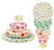 5 Pcs Bowl Covers Reusable in 5 Size Stretch Cloth Fabric Bowl Covers, Elastic Food Storage Bowls Cover for Proofing Fruits Leftovers Food (Colorful)
