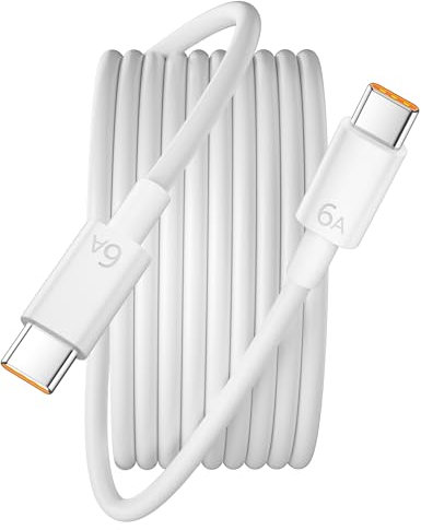 6A Câble USB C vers USB C Charge Rapide pour Honor 200 Lite 200 Pro Smart X6b Pad X8a,100W Câble USB Type C 2M Cordon Chargeur Câble Supercharge pour Honor Magic7 Pro 7 Magic6 Lite 6 Pro 5 Lite Pad 9