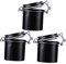TOVINANNA 3pcs Lash Storage Jar Jars Lids Strong Eyelash Glue Container Black Lash Glue Storage Box