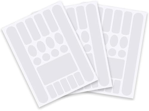 QZKJQDD 3 Sheets Bike Frame Protection Tape Sticker, Bicycle Chainstay Protector, Sticking Anti-rub And Scratch Paint Protection Film, Fork Bikes Decal Sticker for Mountain, Road Bikes (transparent)