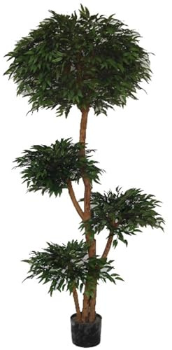 Leaf Retardant Artificial Tree, 180cm Ruscus Fire Resist, 180 cm
