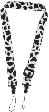 ANDRESLAD Adjustable Camera Strap with Cow Pattern Non-slip Comfortable Polyester Shoulder Sling for Boys and Relieves Neck and Shoulder Pressure Compatible with DSLR and Digital Cameras for
