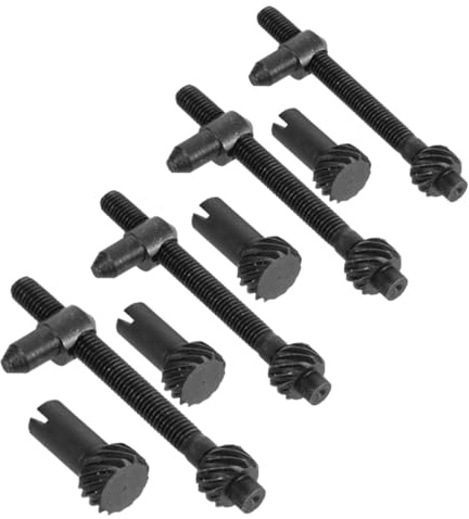 TOGEVAL 4 juegos Tornillos Ajustadores para Motosierra Metálicas de Alta Precisión para Cadena Compatibles con Motosierras Ajuste Rápido para Trabajos de Corte