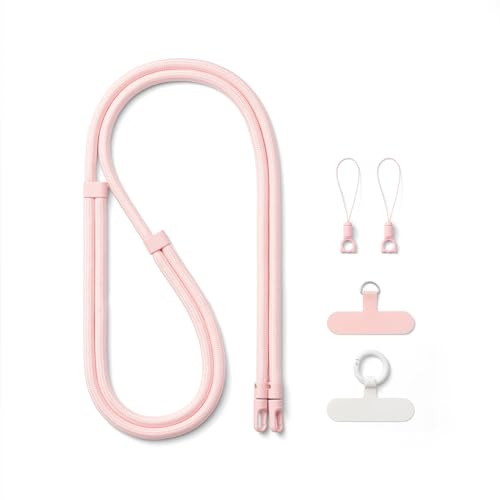 AOKSUNOVA Handykette Handyband Universal zum Umhängen | Handyschnur Umfang 80–150 cm Verstellbar, Handy Umhängeband, Kordel zum Umhängen mit Patch für Reisen Outdoor Alltag