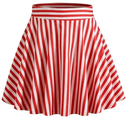 Popcorn KostüM Daman Rockabilly Rock Popcorn KostüM Gestreifter Rot Weiss Damenrockabilly Rock Damen Vintage 50Er Jahre Rote-Weiß Gestreifter