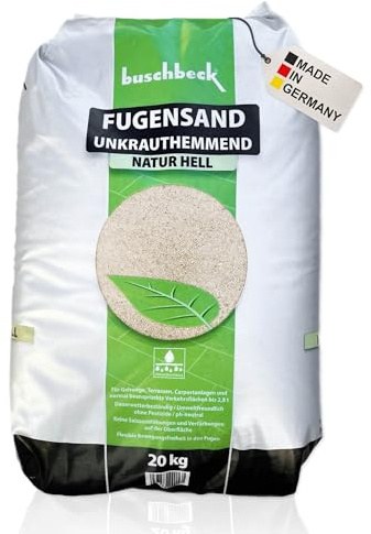 Buschbeck Fugensand 20 kg – für Pflasterfugen & Terrassen (natur)