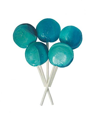 Blue Raspberry Mega Lollies (x10)