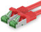 Câble réseau Cat.7 de 20 M, 1 câble de raccordement Cat7, câble Lan Ethernet RJ45 10 Gbit/s (toutes les vitesses Internet), rouge, 20 mètres