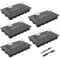 gardzen Juego de 5 propagadores de jardín, Kits de Bandeja de Semillas con 200 Celdas, Bandeja de Inicio de Semillas con cúpula y Base de 15 x 9 Pulgadas (40 Celdas por Bandeja)