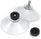 schildEVO Saugnäpfe Ø 50 mm | M4 Gewinde – Länge 10 mm | V2A Edelstahl | Rändelmutter | DHL-Versand | HOCHWERTIG - Made in Germany (Schwarze Rändelschrauben, 10)