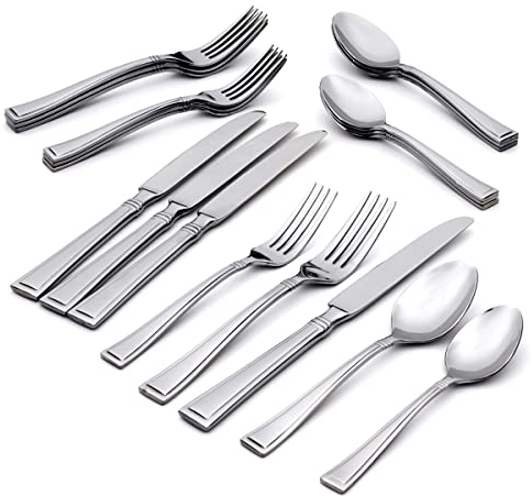 Oneida H219020A 20PC Butler (4) cubiertos de cubiertos, Plata