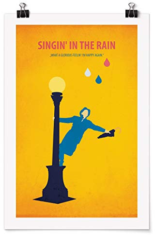 Bilderwelten Poster - Filmposter Singing in The rain Matt 30 x 20cm
