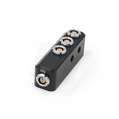 HangTon 1 auf 3 Power Splitter Adapter 0B Buchse 2-polig auf 3 x 2-polig Buchse für Kamera