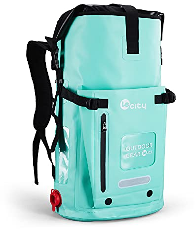 SodaDirect Wasserdichter Rucksack, 40 Liter Dry Bag Rucksack mit Handytaschenfenster, tauchfähiger, robuster Wasserbeutel für Kajakfahren, Bootfahren, Rafting, Schwimmen, Reisen, Strand