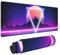 Retro Vaporwave Gaming Mauspad Cool Desk Mat Synthwave Neon Large XL Long Extended Pads Big Mousepad for Home Office Decor Accessories