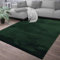 TT Home Teppich Wohnzimmer Kurzflor Anti-Rutsch Rückseite Einfarbiges Design Waschbar, Farbe: Dunkelgrün Petrol, Größe:60x100 cm