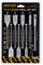 TOUGH MASTER 9 Piece Spade Drill Bits Set, ¼ Inch Quick Change Hex Shank, 10mm, 12mm,16mm, 18mm, 20mm, 22mm 25mm Flat Wood Drill Bits with Extension